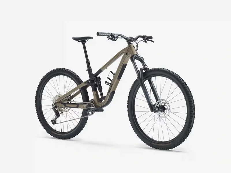 TREK Fuel EX 5 Fuel Full Suspension Mountain Bike in Wild Mushroom and Trek Black-4