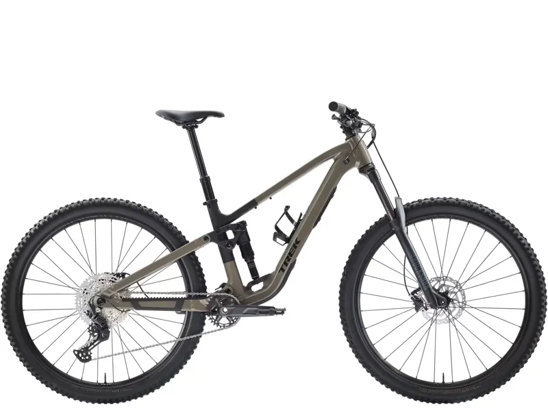 TREK Fuel EX 5 Fuel Full Suspension Mountain Bike in Wild Mushroom and Trek Black