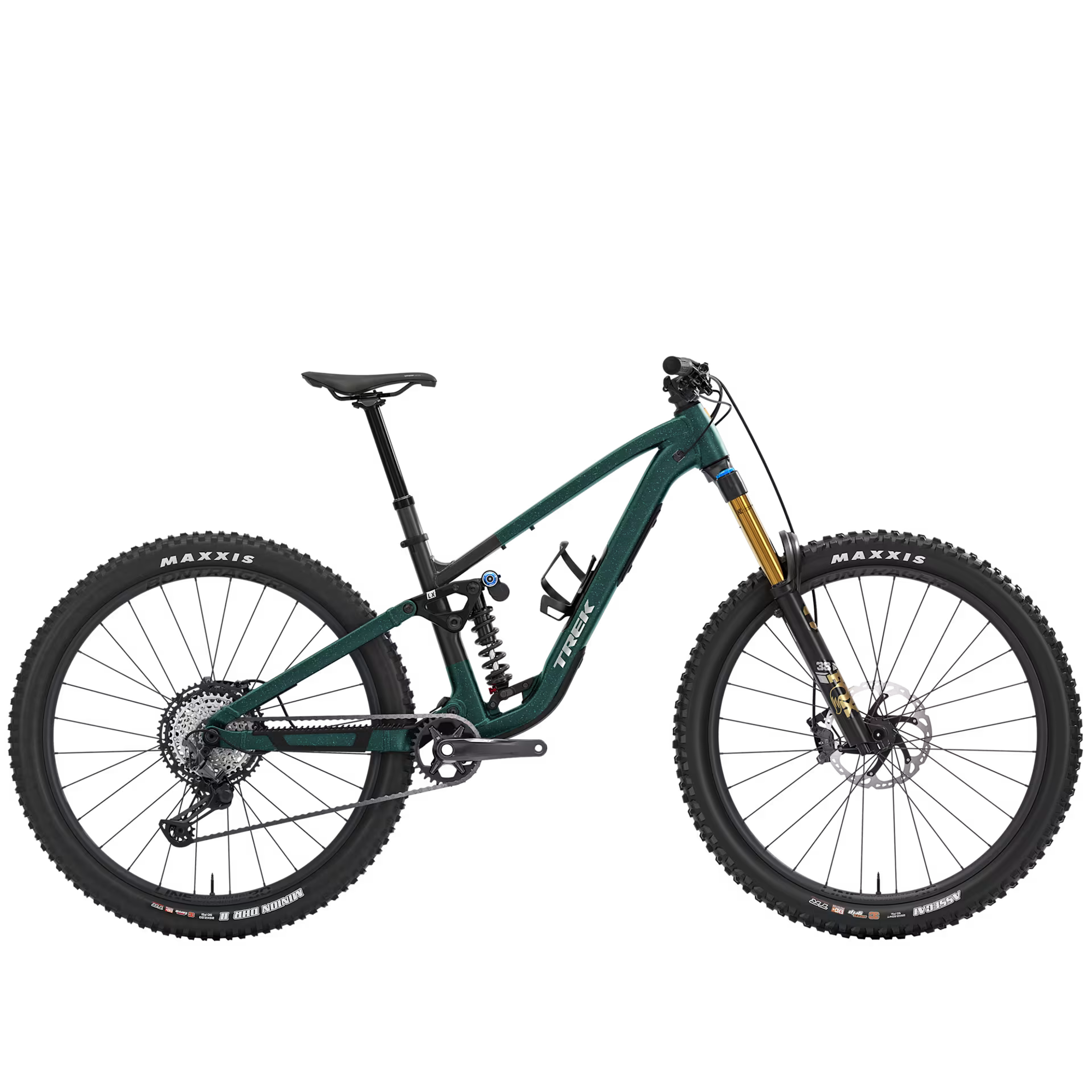 TREK Fuel LX XT Gen Full Suspension Mountain Bike in Matte Juniper and Blue Sage Splatter