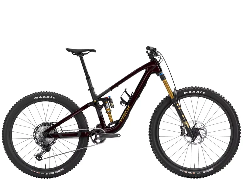 TREK Fuel MX 9.8 XT Gen 7 Full Suspension Mountain Bike in Gloss Dark Carmine and Matte Trek Black