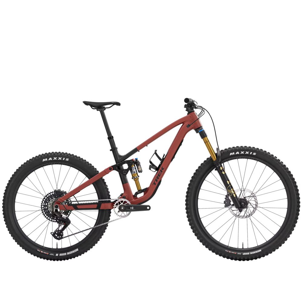 Team Cycles Trek TREK Fuel MX 9 Eagle 90 Gen 7 Full Suspension Mountain Bike in Matte Sedona Red and Pennyflake Splatter | Interest FREE Finance & Online Refund Policy.