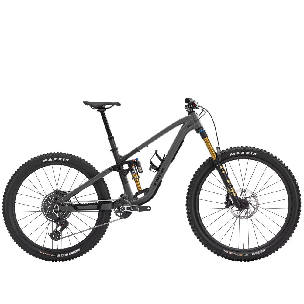 Team Cycles TREK Fuel MX 9 X0 AXS Gen 7 Full Suspension Mountain Bike in Lithium Grey and Trek Black Splatter | Interest FREE Finance & Online Refund Policy.