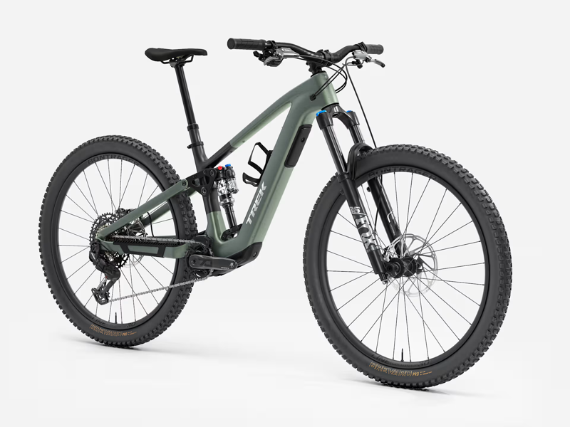 TREK Fuel+ EX 9.7 Gen 2 580Wh Electric Full Suspension Mountain Bike in Lichen Green and Keswick Green Splatter-3