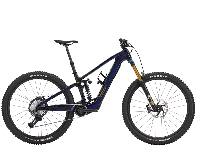 TREK Fuel+ LX 9.8 XT Di2 Gen 2 580Wh Electric Full Suspension Mountain Bike in Gloss Navy Smoke and Matte Trek Black