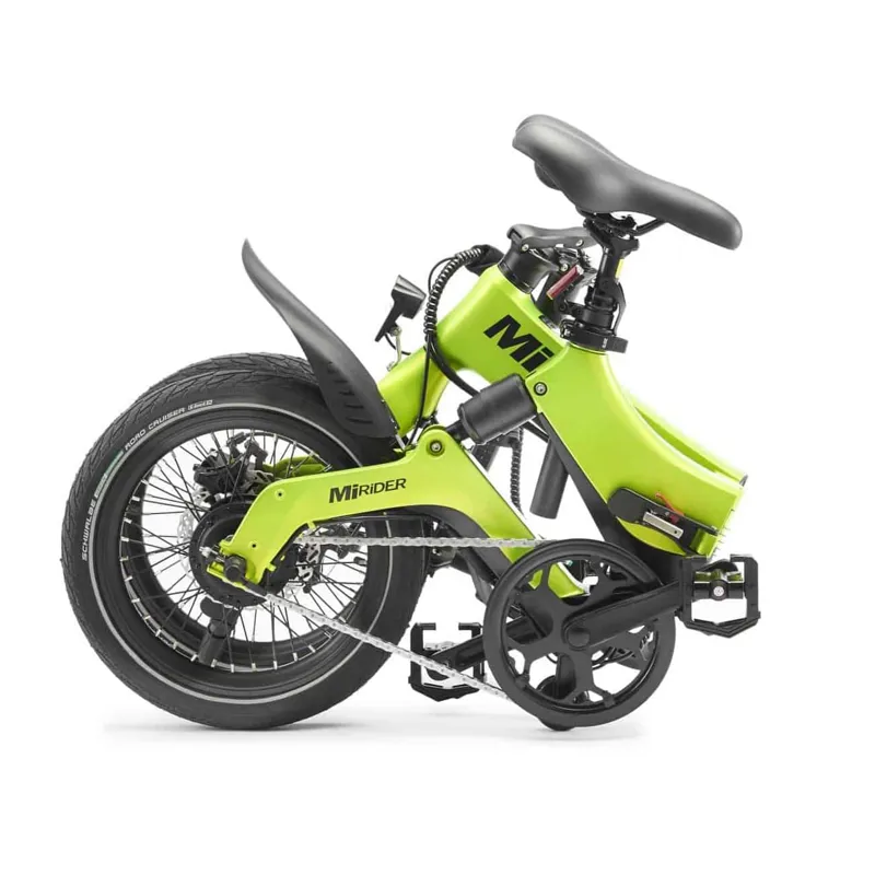 MiRiDER One 252Wh Folding Electric Bike in Acid Green-7