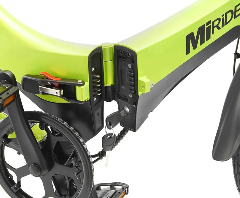 MiRiDER One 252Wh Folding Electric Bike in Acid Green-8