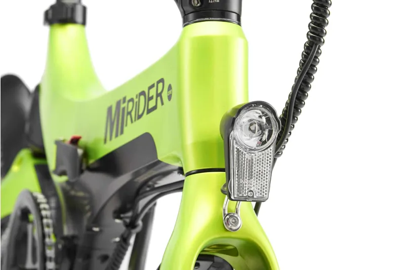 MiRiDER One 252Wh Folding Electric Bike in Acid Green-1