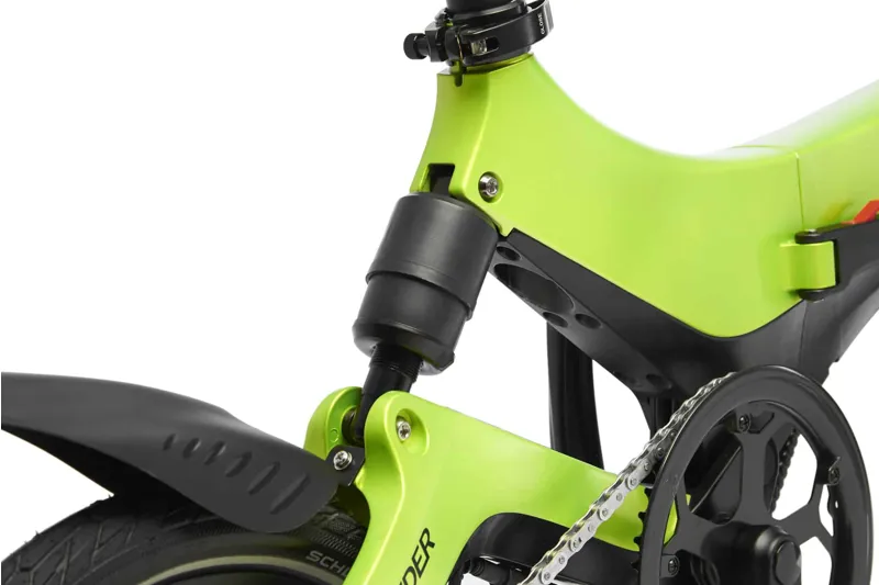 MiRiDER One 252Wh Folding Electric Bike in Acid Green-2