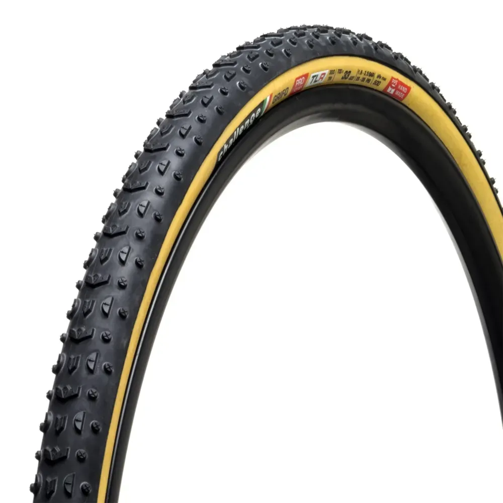 Team Cycles Challenge Grifo Pro Handmade Tubeless Ready CX Tyre in Tan - 700 x 33c | Interest FREE Finance & Online Refund Policy.