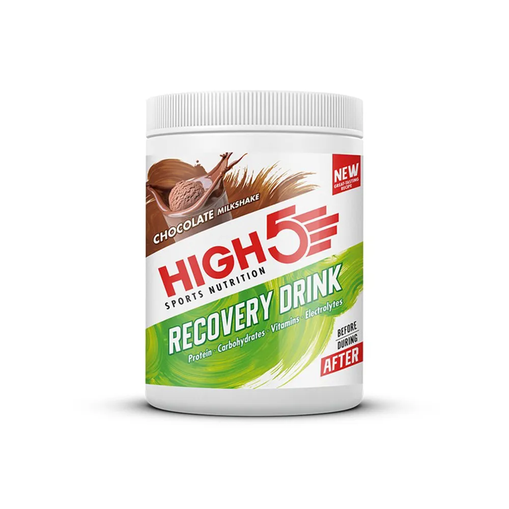 Team Cycles High5 Recovery Drink Tub in Chocolate Milkshake - 450g | Interest FREE Finance & Online Refund Policy.
