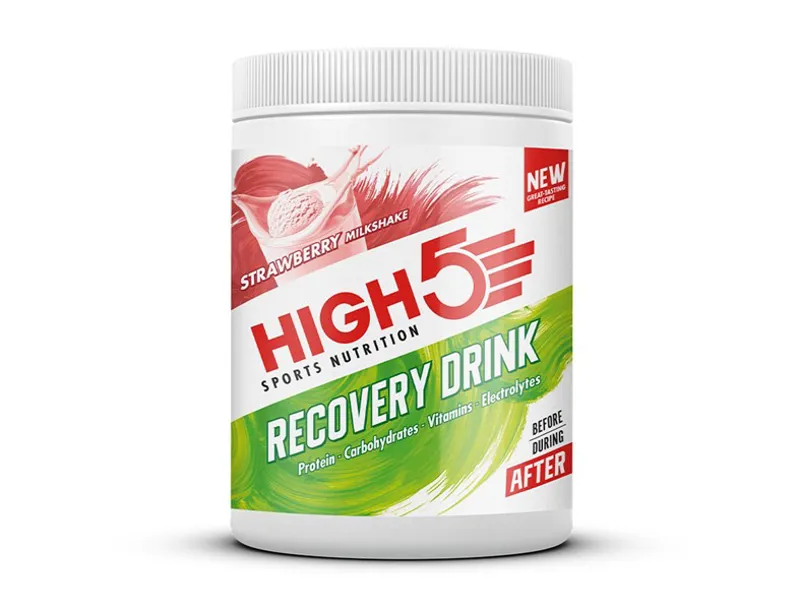 High5 Recovery Drink Tub in Strawberry Milkshake - 450g