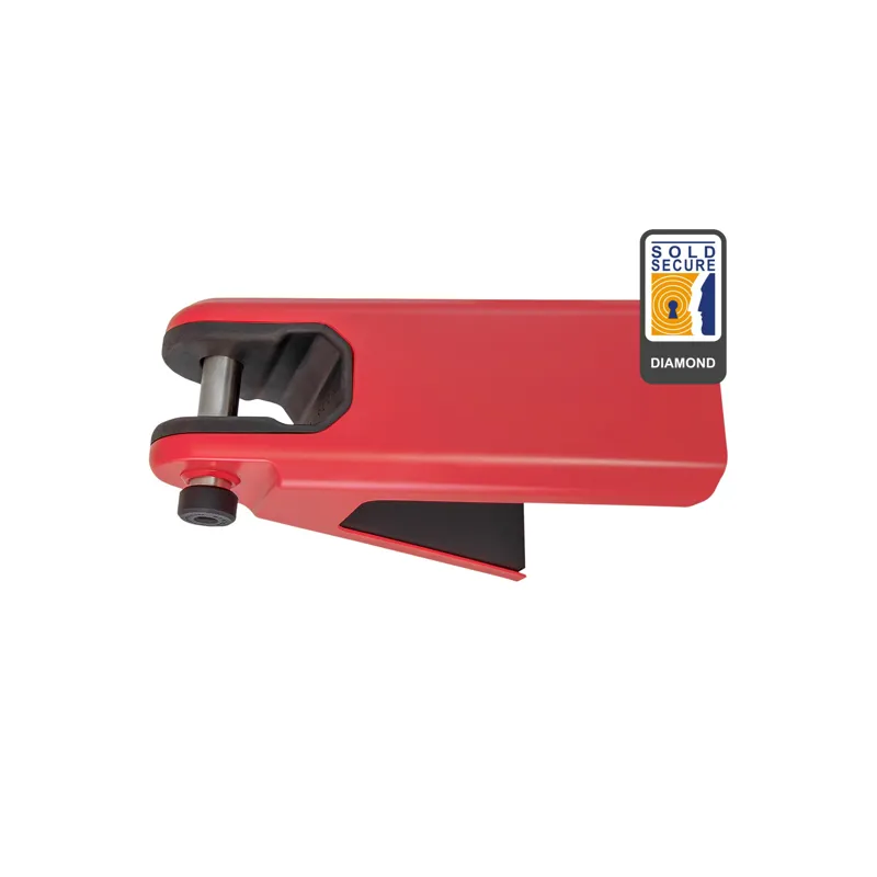 Hiplok Diamon Sold Secure Airlok Wall Mounted Lock and Hanger in Red