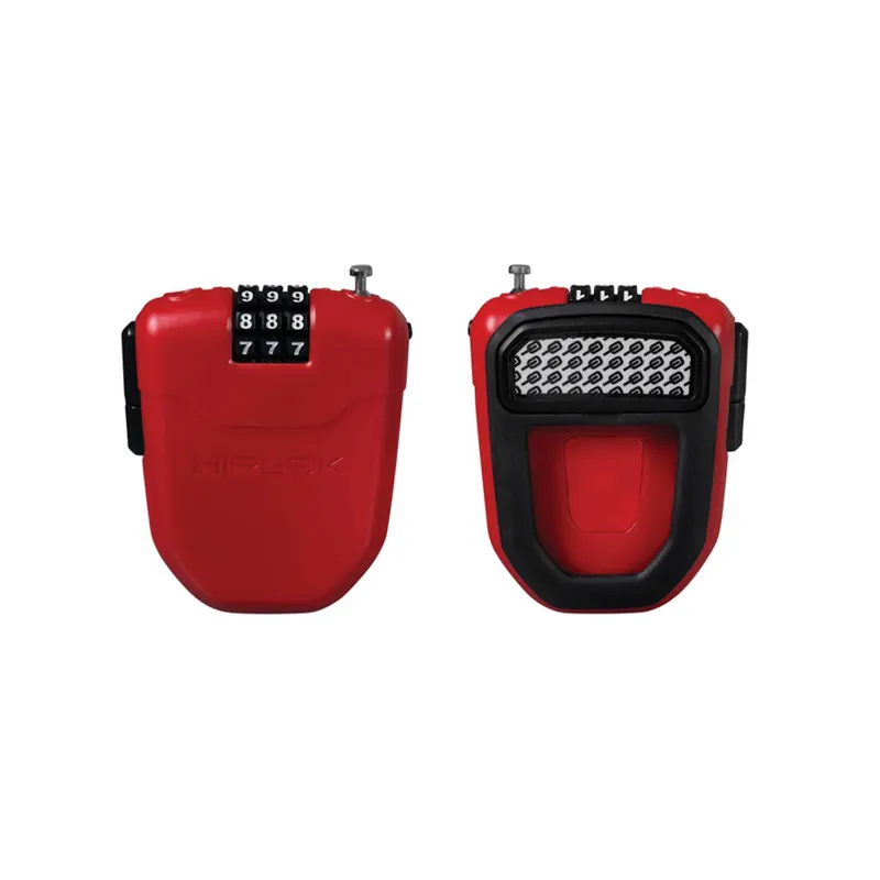 Hiplok FX Wearable Retractable Combination Lock in Red