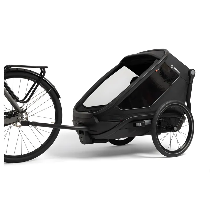 Hamax Outback Next Twin Bicycle Trailer in Black-1