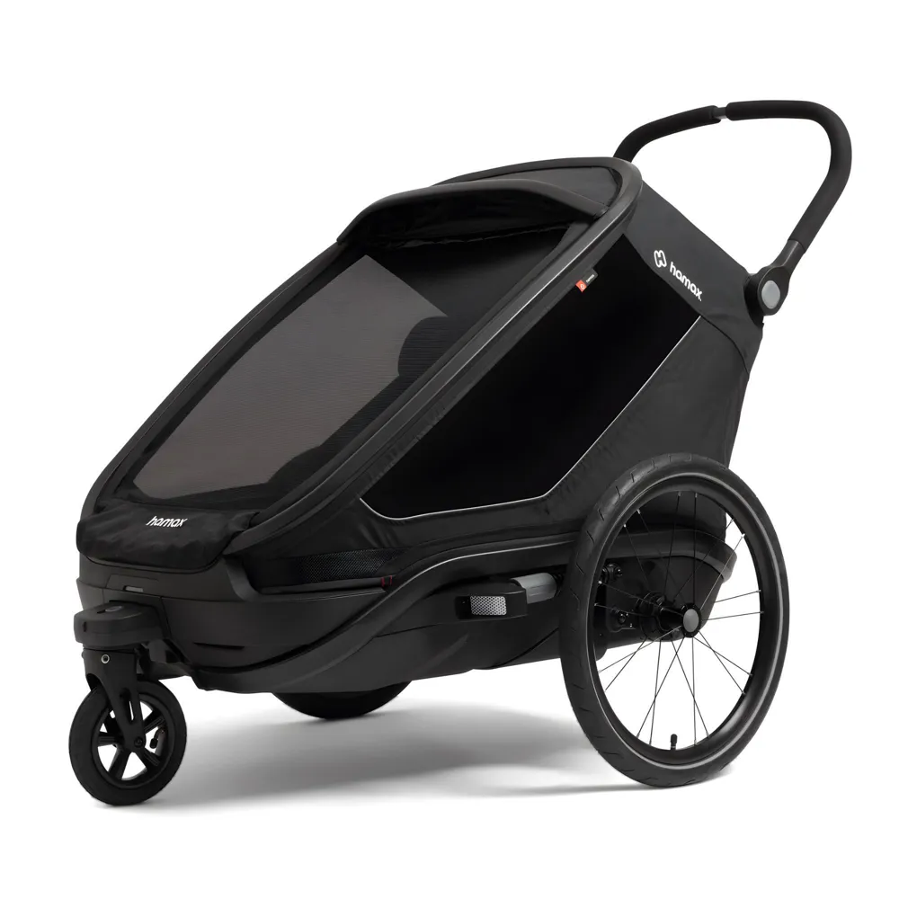Team Cycles Hamax Outback Next Twin Bicycle Trailer in Black | Interest FREE Finance & Online Refund Policy.