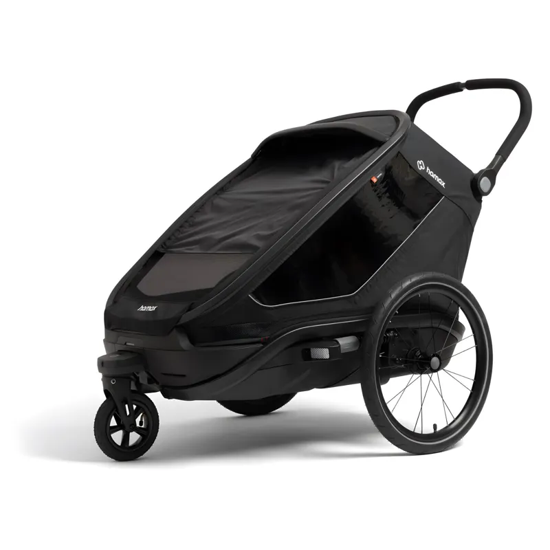Hamax Outback Next Twin Bicycle Trailer in Black-2
