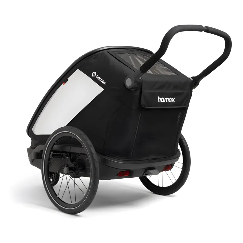 Hamax Outback Next Twin Bicycle Trailer in Black-3