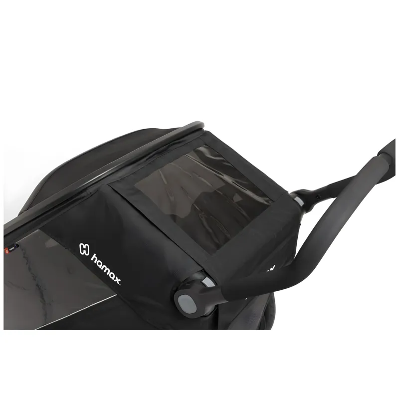 Hamax Outback Next Twin Bicycle Trailer in Black-4