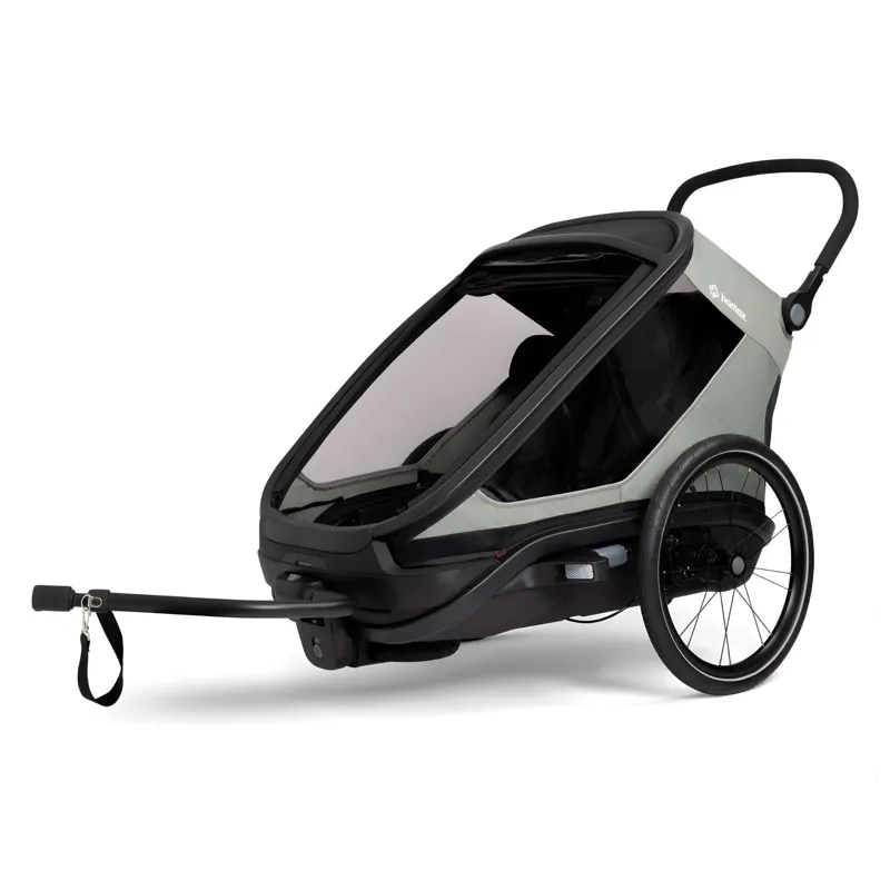 Hamax Outback Next Twin Bicycle Trailer in Green-6