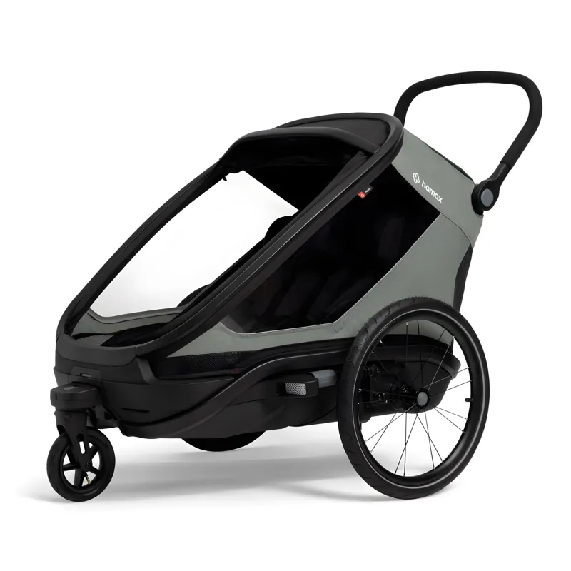 Hamax Outback Next Twin Bicycle Trailer in Green