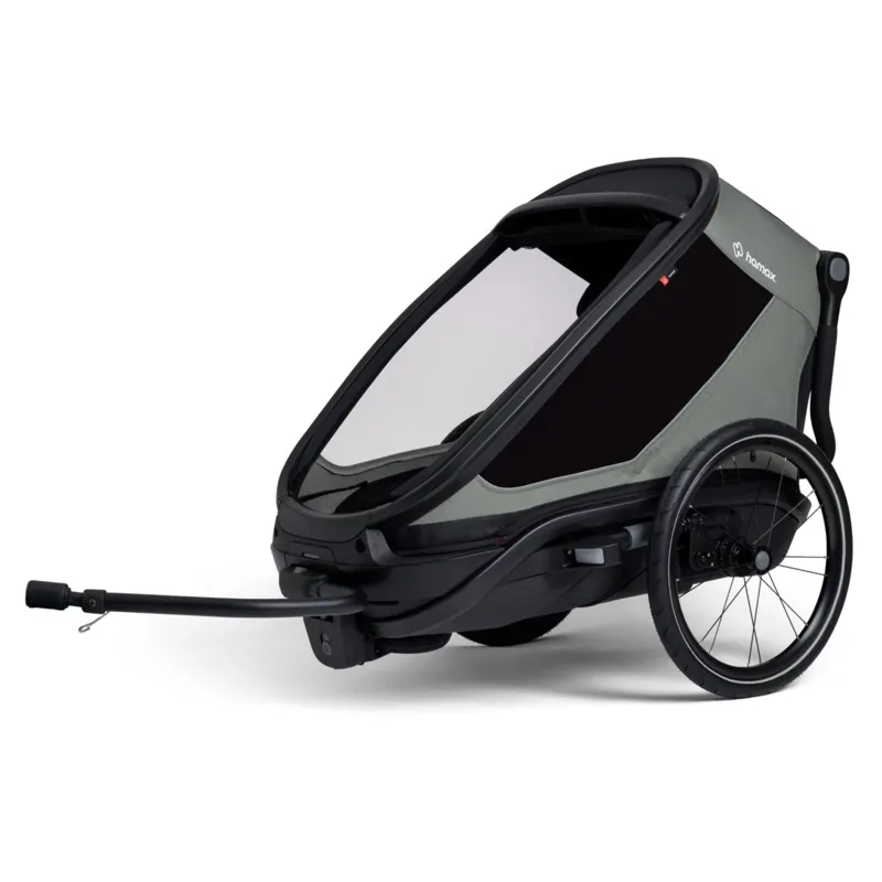 Hamax Outback Next Single Bicycle Trailer in Green
