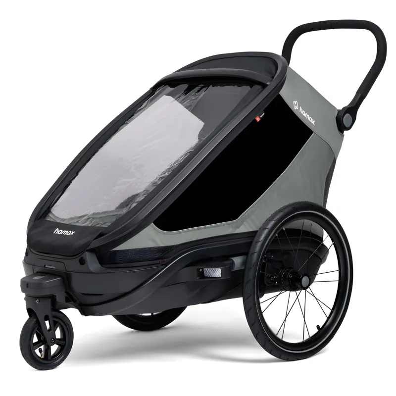 Hamax Outback Next Single Bicycle Trailer in Green-2
