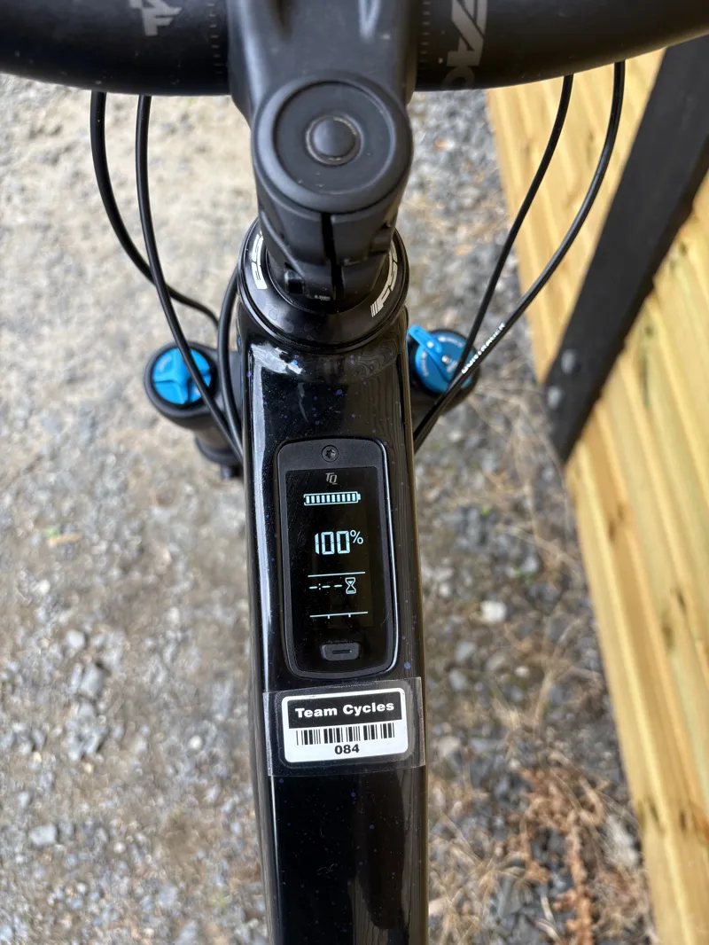 Ex Hire TREK Fuel+ EX 8 580Wh Electric Full Suspension Mountain Bike in Trek Black and Purple Flip Splatter-2