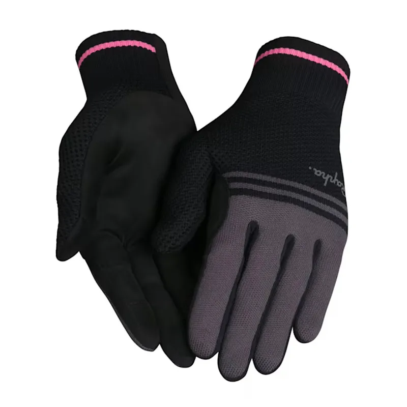 Rapha Merino Gloves in Black and Carbon Grey