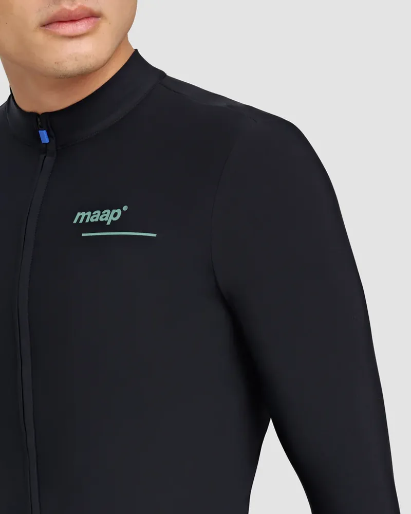 MAAP Training Thermal Long Sleeve Cycling Jersey in Black-3