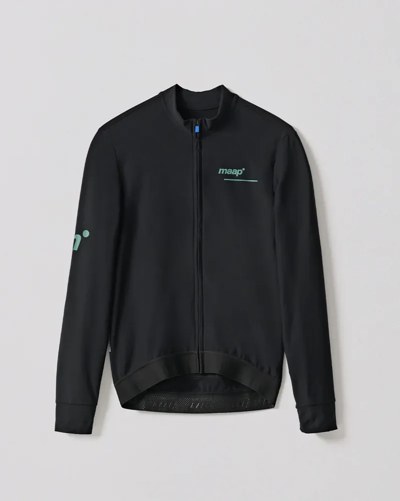 MAAP Training Thermal Long Sleeve Cycling Jersey in Black-1