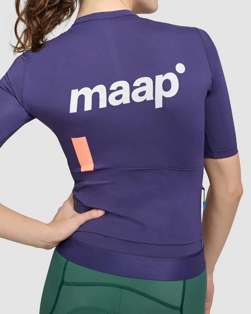 MAAP Women s Training Short Sleeve Cycling Jersey in Deep Blue
