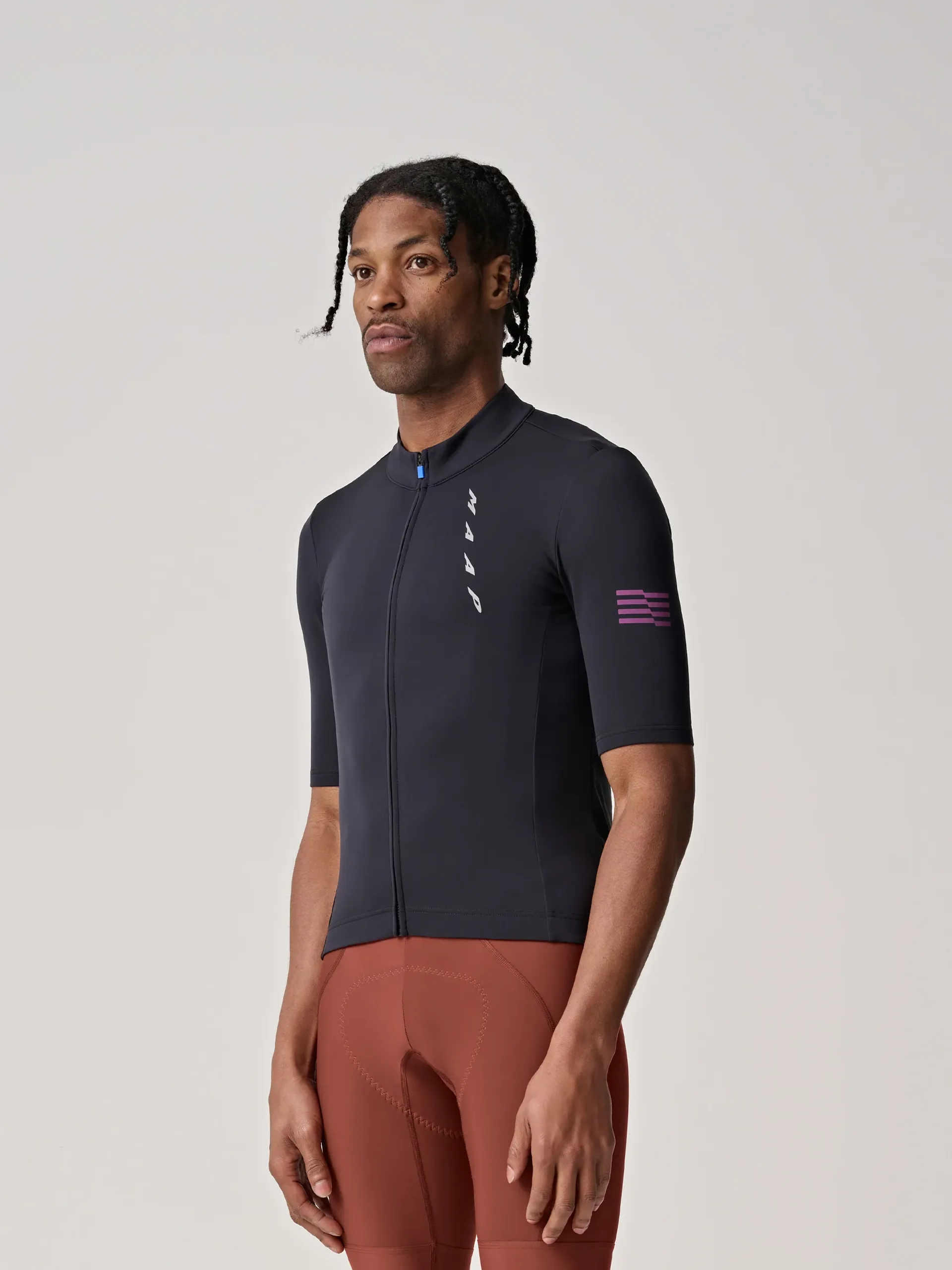 MAAP Embark Team Short Sleeve Cycling Jersey in Black