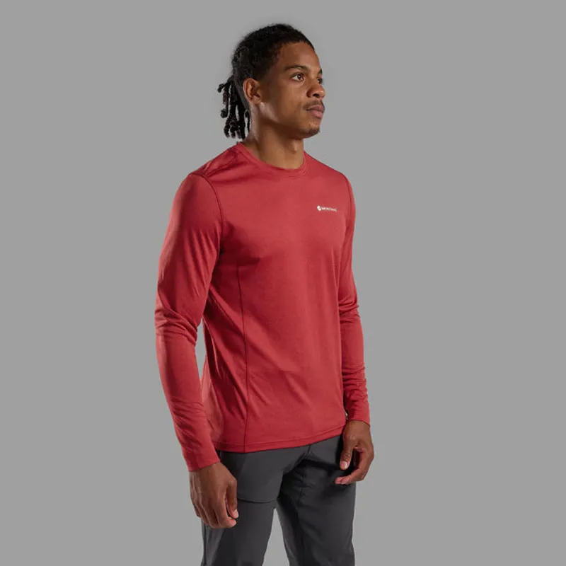 Montane Men's Dart Long Sleeve T-Shirt in Dark Maple-1