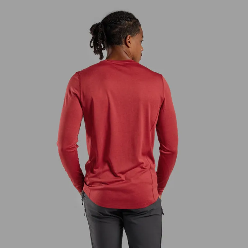 Montane Men's Dart Long Sleeve T-Shirt in Dark Maple-2