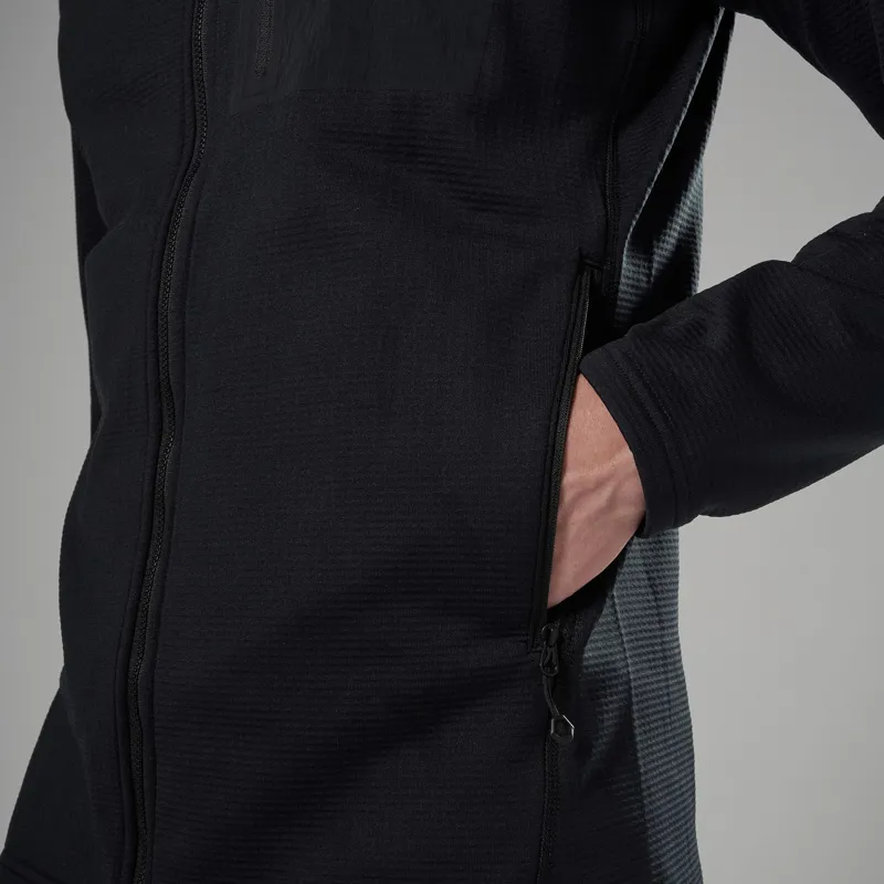 Montane Men's Protium CP Hooded Fleece Jacket in Black-3