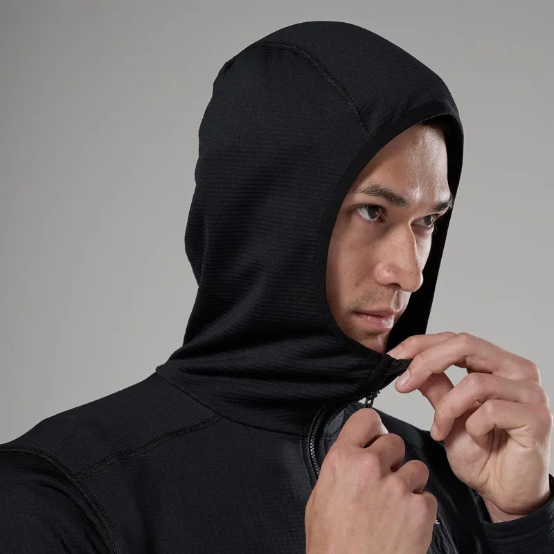 Montane Men's Protium CP Hooded Fleece Jacket in Black-4