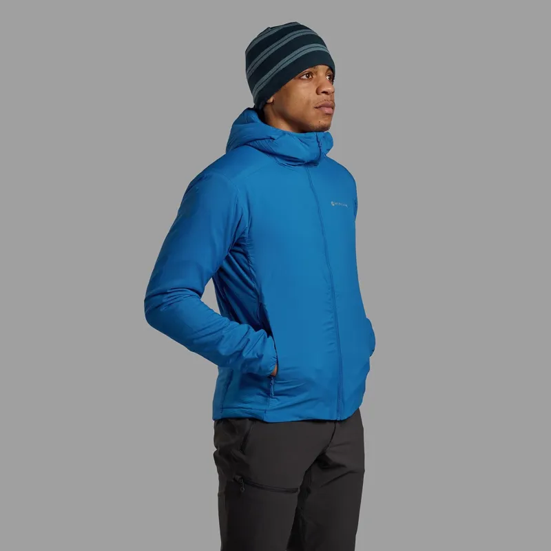 Montane Men's Sirocco Hooded Insulated Jacket in Neptune Blue-3
