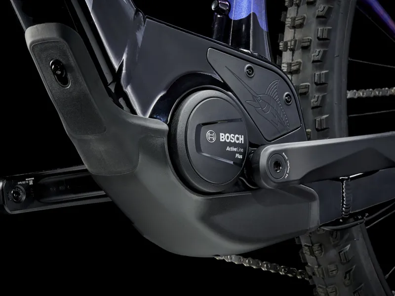 TREK Marlin+ 8 400Wh Electric Mountain Bike in Purple Flip to Black Fade-3