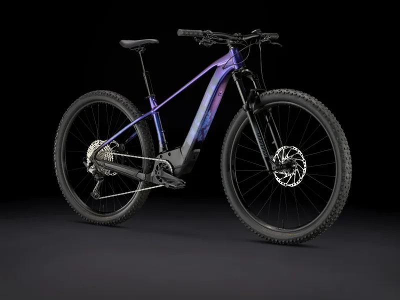 TREK Marlin+ 8 400Wh Electric Mountain Bike in Purple Flip to Black Fade-11