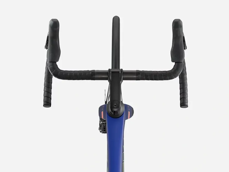 TREK Madone SL 5 Gen 8 Road Bike in Matte Cobalt Blue Trek Black and Living Coral-1