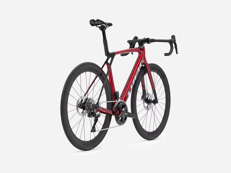 TREK Madone SL 6 Gen 8 Road Bike in Gloss Fury Red and Matte Deep Smoke-5