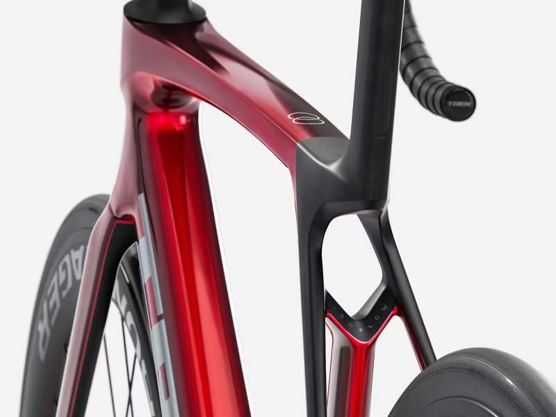 TREK Madone SL 6 Gen 8 Road Bike in Gloss Fury Red and Matte Deep Smoke-2