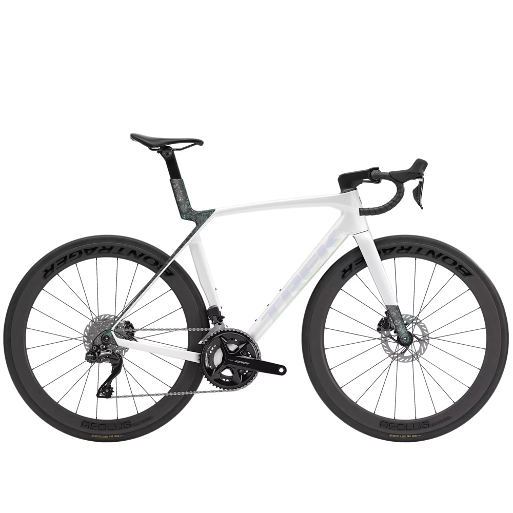 Team Cycles Trek TREK Madone SL 6 Gen 8 Road Bike in Gloss Crystal White and Matte Deep Smoke | Interest FREE Finance & Online Refund Policy.