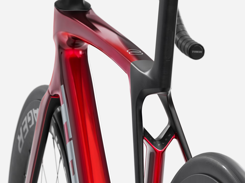 TREK Madone SL 7 Gen 8 Road Bike in Gloss Fury Red and Matte Deep Smoke-2