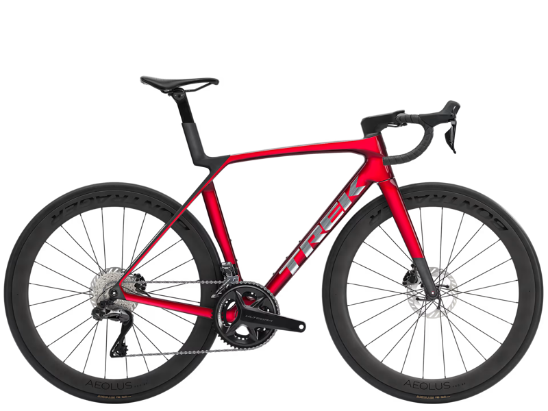 TREK Madone SL 7 Gen 8 Road Bike in Gloss Fury Red and Matte Deep