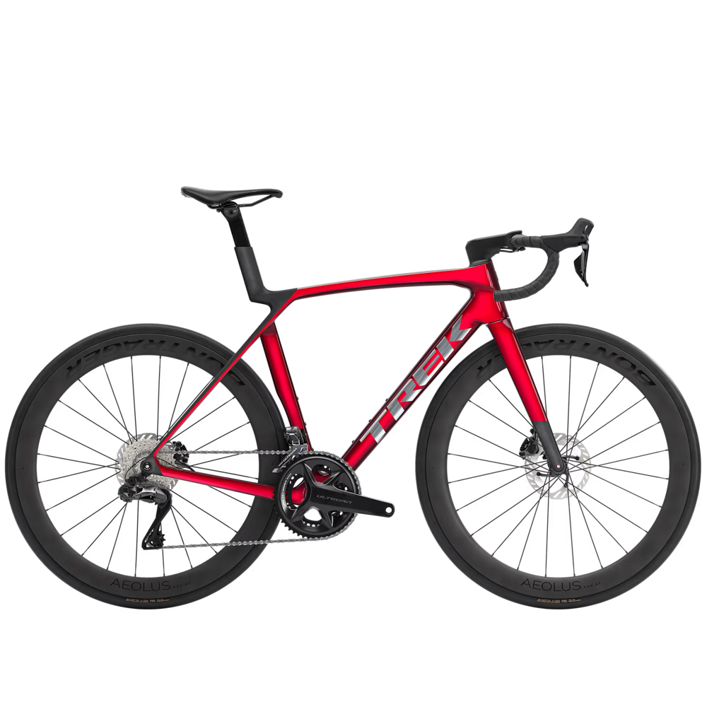 Team Cycles Trek TREK Madone SL 7 Gen 8 Road Bike in Gloss Fury Red and Matte Deep Smoke | Interest FREE Finance & Online Refund Policy.