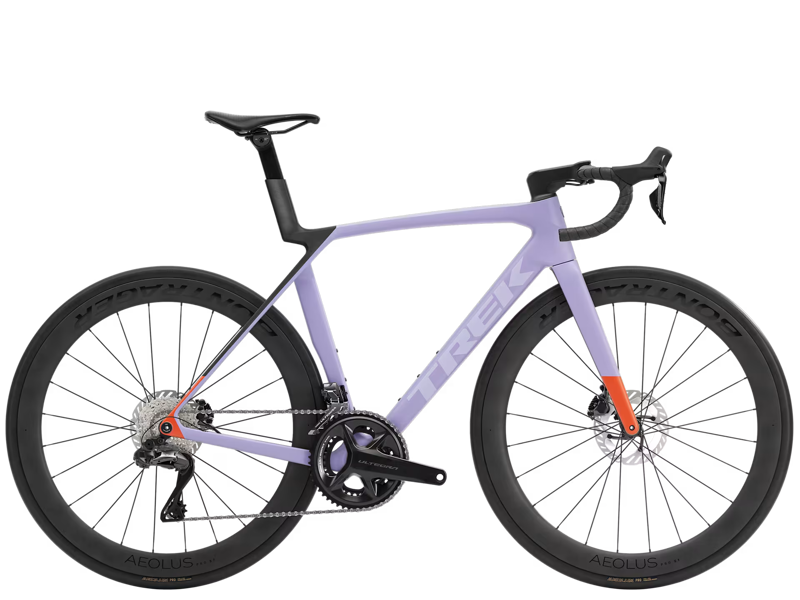 TREK Madone SL 7 Gen 8 Road Bike in Matte Lavender Haze and Deep Smoke