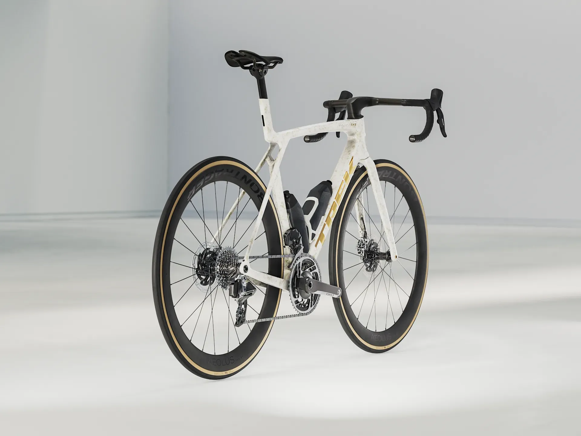 TREK Madone SLR 8 AXS Gen 8 Road Bike in Era White and TREK Madone SLR 8 AXS Gen 8 Road Bike in Era White and