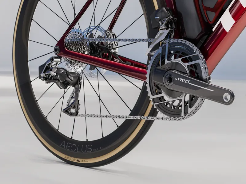 TREK Madone SLR 9 AXS Gen 8 Road Bike in Carbon Red Smoke-4