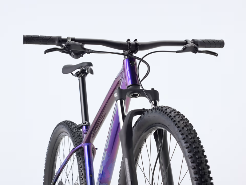 TREK Marlin 4 Gen 3 Hardtail Mountain Bike in Purple Flip and Black Fade-2